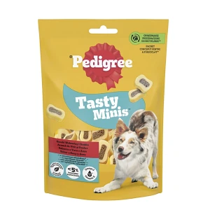 Pedigree Tasty Minis Chewy Slices marha baromfi húsos jutalomfalatok 155g